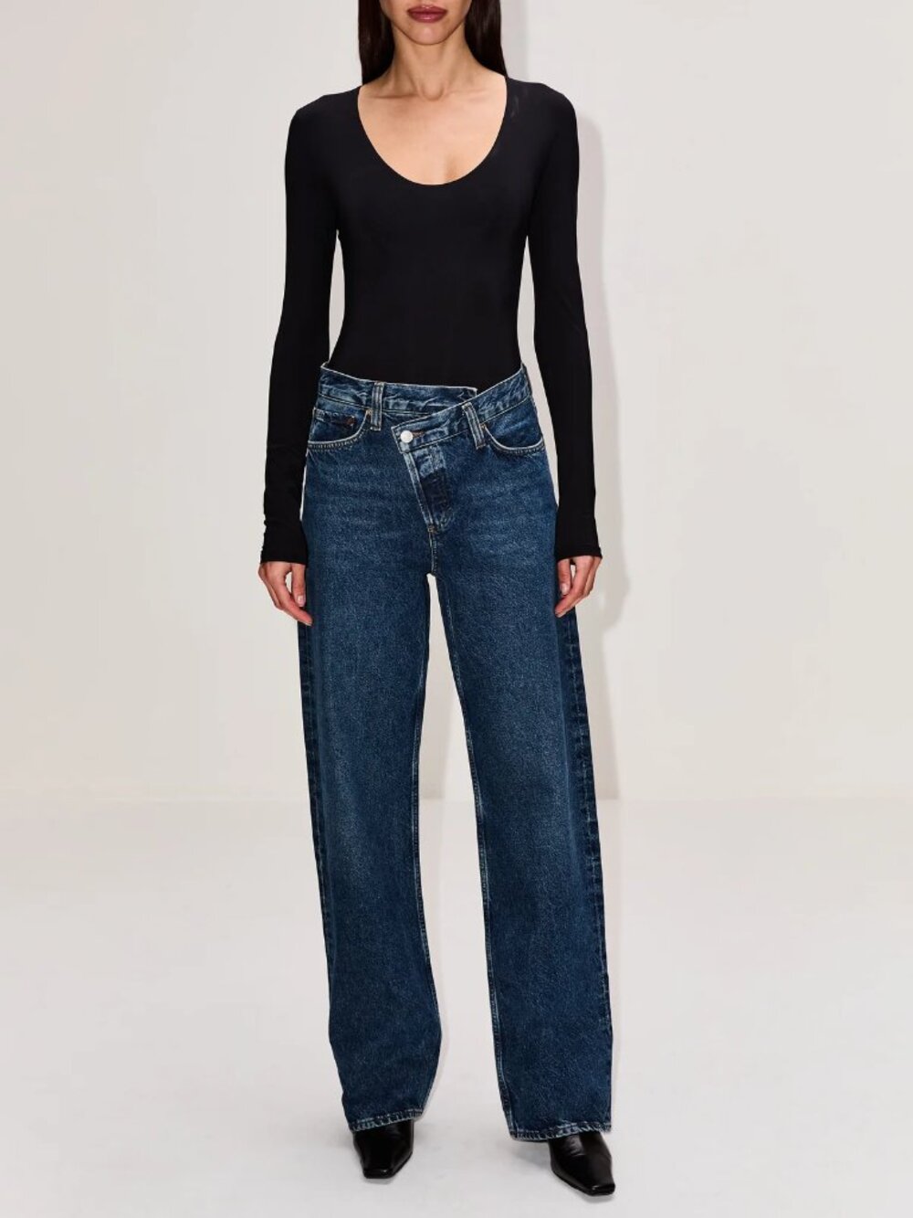 NWT Agolde Clem Black Bodysuit